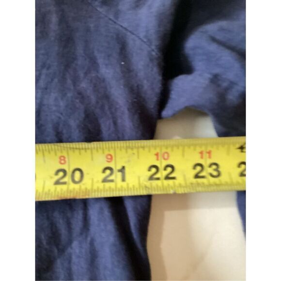 Lilly Pulitzer Amelia Island Top Sz XL 100% Linen Embroidered Blue Pink - Picture 9 of 11